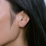 925 Silver Tassel Zircon Drop Earrings for Women