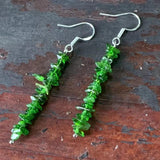 Natural Diopside Earrings 925 Sterling Silver For Women Jewelry Gift