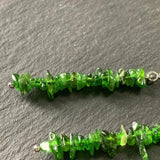 Natural Diopside Earrings 925 Sterling Silver For Women Jewelry Gift