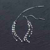 Bohemia 3mm Heart Tassel Dangle Earrings For Women