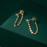 925 Silver Gothic Chain Unisex Hanging Earrings Unique Party Jewelry