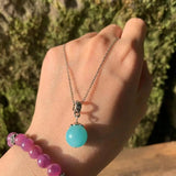 Natural Amazonite Earrings 925 Sterling Silver for Women Gift