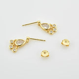 925 Silver Flirt Drop Chain Earring Teardrops Pendientes