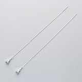 925 Sterling Silver Tassel Tower Dangle Drop Earrings For Women