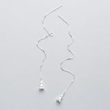 925 Sterling Silver Tassel Tower Dangle Drop Earrings For Women