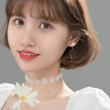 Wave Silver 925 Flower Dangle Earrings for Women