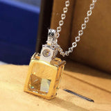 Sterling Silver Topaz Choker Necklace for Women