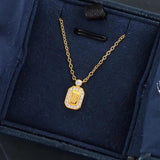 Perfume Bottle Necklace Silver Rose Female Summer HW Tide Pendant