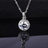 S925 Sterling Silver Necklace Diamond Pendant Jewelry for Women
