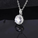 S925 Sterling Silver Necklace Diamond Pendant Jewelry for Women