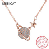 925 Sterling Silver Universe Star Necklace Mother's Gift