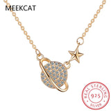 925 Sterling Silver Universe Star Necklace Mother's Gift