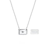 Envelop Love Letter Silver Necklace