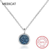 925 Silver Crystal Fragment Star Planet Necklace For Women