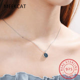 925 Silver Crystal Fragment Star Planet Necklace For Women