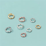 TrustDavis 925 Silver Round Pattern DIY Jewelry