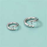 TrustDavis 925 Silver Round Pattern DIY Jewelry