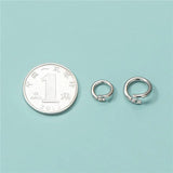 TrustDavis 925 Silver Round Pattern DIY Jewelry