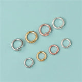 TrustDavis 925 Silver Round Pattern DIY Jewelry