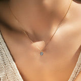 Eye Necklace 925 Sterling Silver Zirconia Eyes Pendant Necklaces