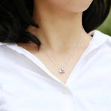 925 Silver Mini Camera Clavicle Chain Necklace for Women