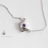 925 Silver Mini Camera Clavicle Chain Necklace for Women