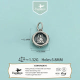 Davis 925 Sterling Silver Rotundity Pendant for Jewelry DIY