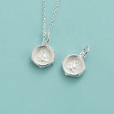 Davis 925 Sterling Silver Rotundity Pendant for Jewelry DIY