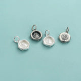 Davis 925 Sterling Silver Rotundity Pendant for Jewelry DIY