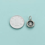 Davis 925 Sterling Silver Rotundity Pendant for Jewelry DIY