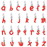 TrustDavis 925 Sterling Silver Letter Pendant Necklace DZ1626