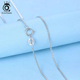 Italian 925 Silver 1.0mm Side Chain Necklace for Men Women