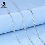 Italian 925 Sterling Silver 1.0mm Cable Chain Necklace