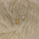 Vintage Love Heart Pendant Necklace for Women