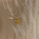 Vintage Love Heart Pendant Necklace for Women