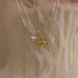 Vintage Love Heart Pendant Necklace for Women