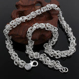 7mm Chain 925 Sterling Silver Necklace Charms Wedding Party