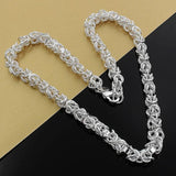 7mm Chain 925 Sterling Silver Necklace Charms Wedding Party