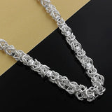 7mm Chain 925 Sterling Silver Necklace Charms Wedding Party