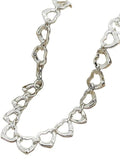 925 Silver Necklace for Women, Full Heart Charm, Female Birthday Gift