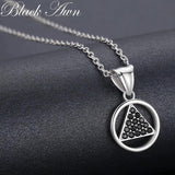 925 Silver Engagement Necklaces for Women P188