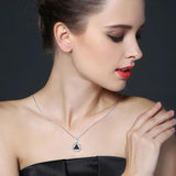 925 Silver Engagement Necklaces for Women P188