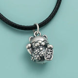 Davis Vintage Cat Animal Charm Pendant 925 Sterling Silver DIY Jewelry
