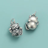 Davis Vintage Cat Animal Charm Pendant 925 Sterling Silver DIY Jewelry