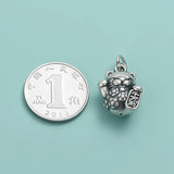 Davis Vintage Cat Animal Charm Pendant 925 Sterling Silver DIY Jewelry