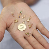 925 Silver Circle Sunflower Butterfly Charm Beads for Women