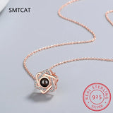 Romantic Love Projection Necklace Wedding Magen David Necklace