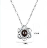 Romantic Love Projection Necklace Wedding Magen David Necklace