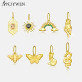 925 Silver Sunflower Charm Beads for Women Bracelet Necklace