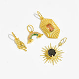 925 Silver Sunflower Charm Beads for Women Bracelet Necklace